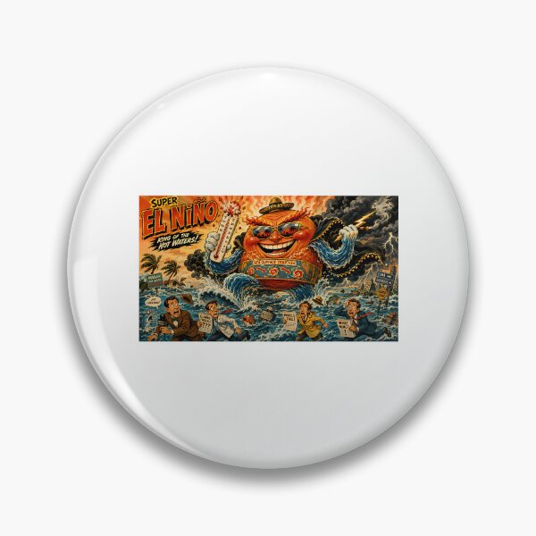 Item preview, Super El Nio Cartoon Villain  Retro 1960S Weather Satire designed and sold by chadwickelfried.