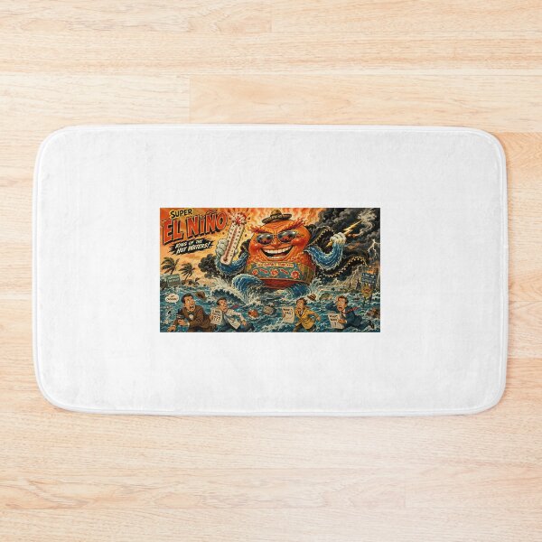 Item preview, Super El Nio Cartoon Villain  Retro 1960S Weather Satire designed and sold by chadwickelfried.
