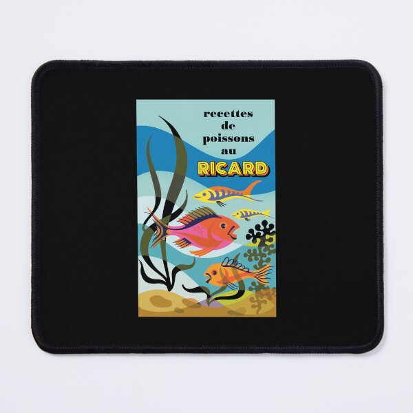 Item preview, Vintage Ricard Fish Recipes Retro Aquatic Art designed and sold by STEVDSON.