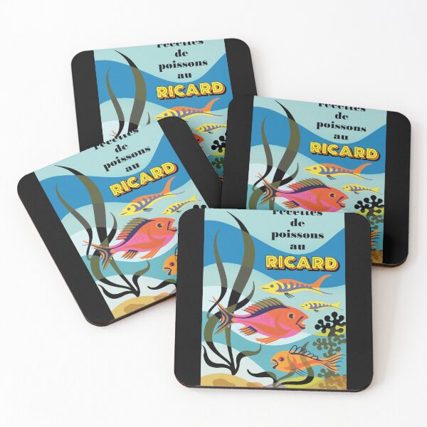 Item preview, Vintage Ricard Fish Recipes Retro Aquatic Art designed and sold by STEVDSON.