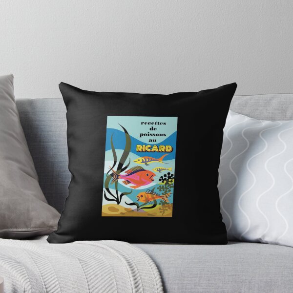 Item preview, Vintage Ricard Fish Recipes Retro Aquatic Art designed and sold by STEVDSON.