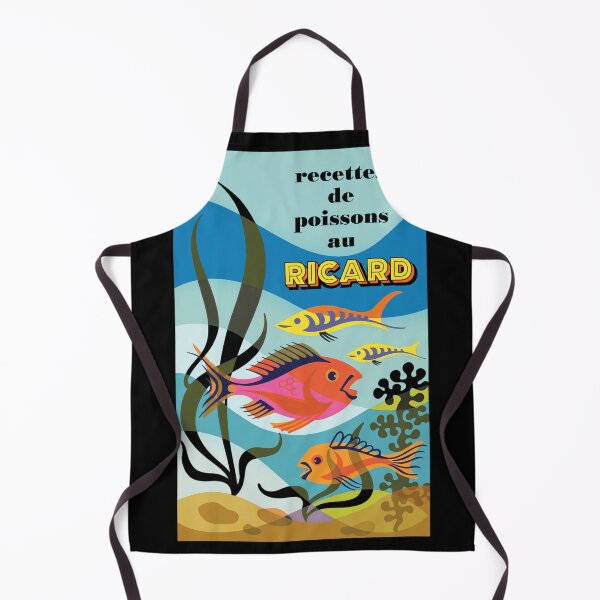 Item preview, Vintage Ricard Fish Recipes Retro Aquatic Art designed and sold by STEVDSON.