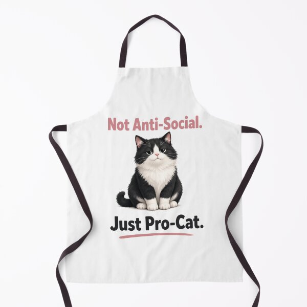 Item preview, Not Anti-Social Just Pro-Cat Funny Cat Lover  designed and sold by FakePeopleSuck.