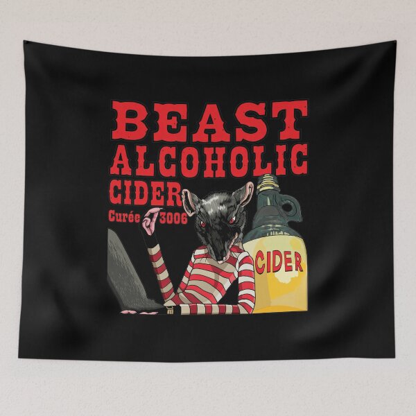 Item preview, Rat with Cider Jug Watercolor Art designed and sold by STEVDSON.