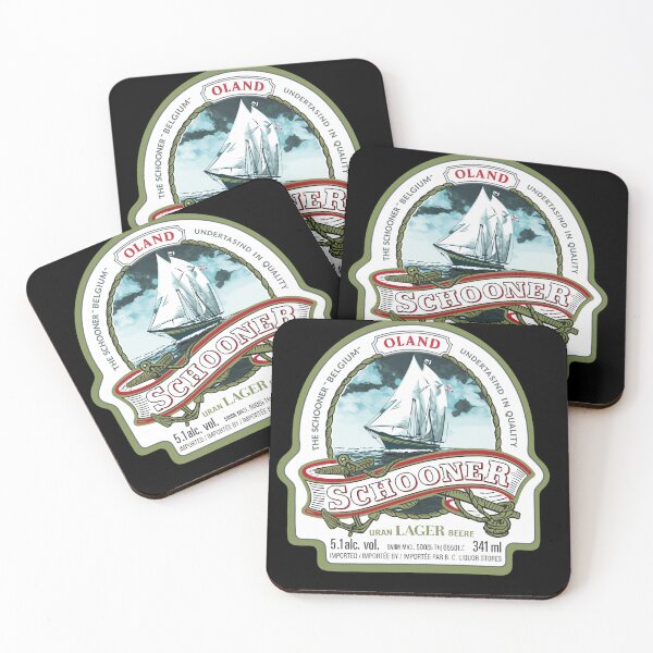 Item preview, Oland Schooner Vintage Beer Label Art designed and sold by STEVDSON.