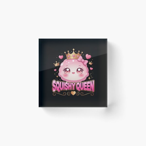 Item preview, Squishy Queen Cute Kawaii Dumpling Crown Pink Girly Bao Bun designed and sold by Zizo-DR44.