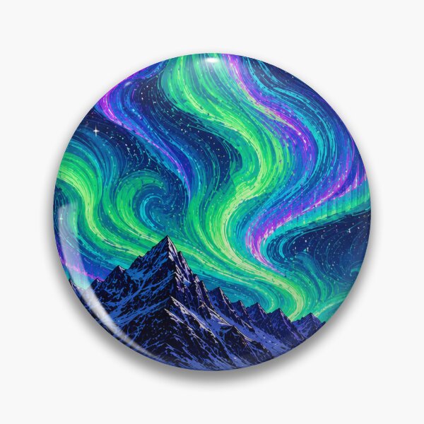 Item preview, Aurora Over a Snowy Valley designed and sold by archeliraiden.