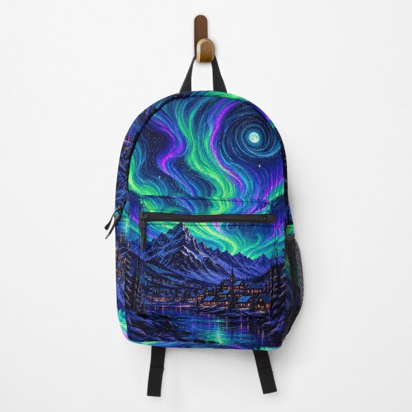 Item preview, Aurora Over a Snowy Valley designed and sold by archeliraiden.