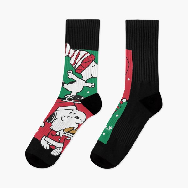 Item preview, Snoopy Woodstock Holiday Ice Skating Santa Elf Cookies Art designed and sold by STEVDSON.