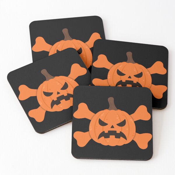 Item preview, Pumpkin Cross Bones designed and sold by AllOutDesigns.