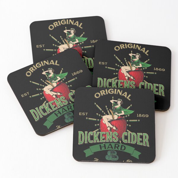 Item preview, Vintage Dickens Cider Hard Pin-up Apple Logo designed and sold by STEVDSON.