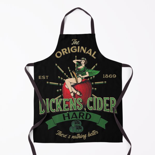 Item preview, Vintage Dickens Cider Hard Pin-up Apple Logo designed and sold by STEVDSON.