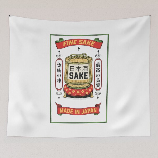 Item preview, Vintage Sake Barrel Japanese Drink  designed and sold by STEVDSON.