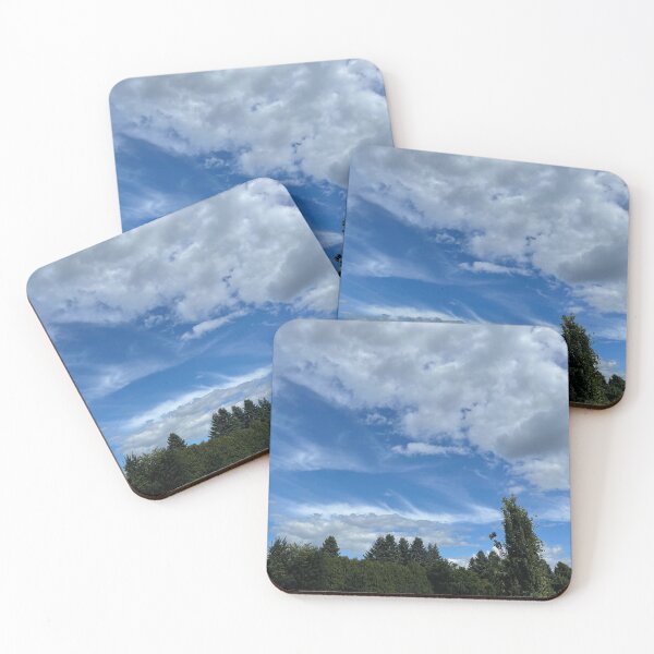 Item preview, Blue sky, grey clouds and trees designed and sold by EleniA8.