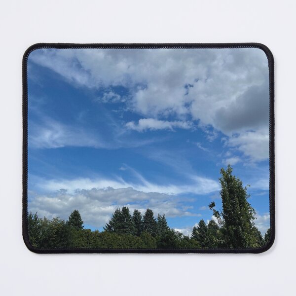 Item preview, Blue sky, grey clouds and trees designed and sold by EleniA8.