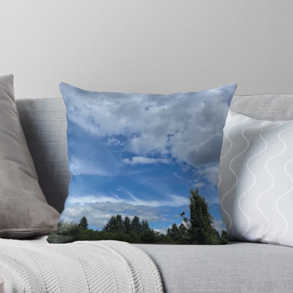 Item preview, Blue sky, grey clouds and trees designed and sold by EleniA8.