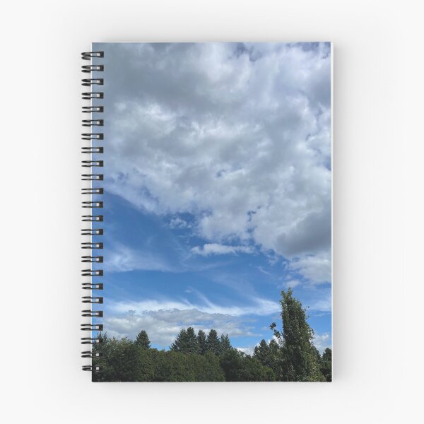 Item preview, Blue sky, grey clouds and trees designed and sold by EleniA8.