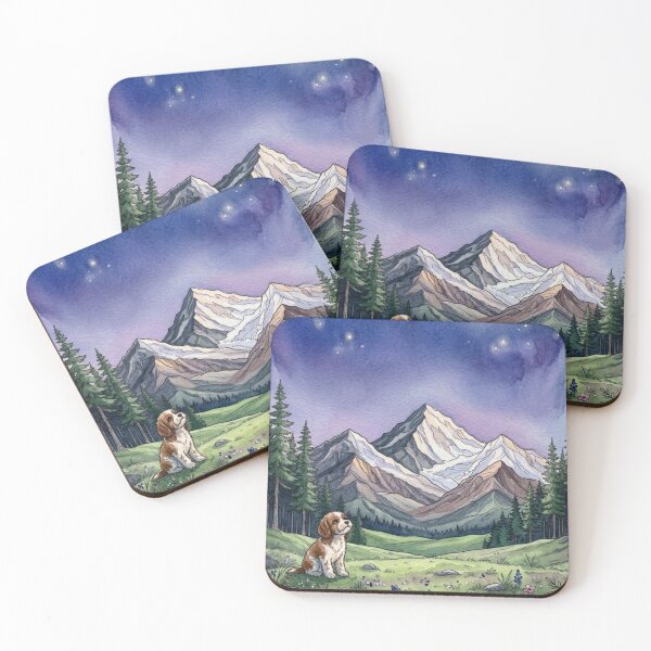 Item preview, Starry Night Puppy & Mountain designed and sold by Dreamic.Art.