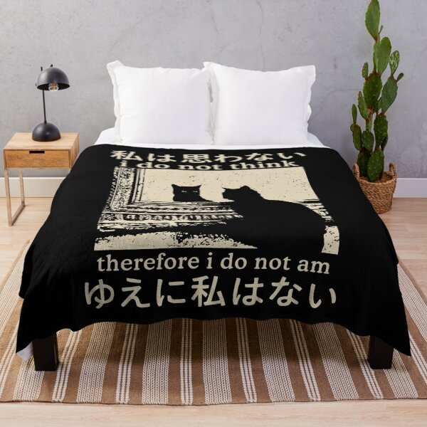 Item preview, I Do Not Think Therefore I Do Not Am Cat Meme designed and sold by suhairee-studio.