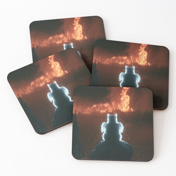 Item preview, Glowing Creature Over Forest Fire designed and sold by shariuncushon.