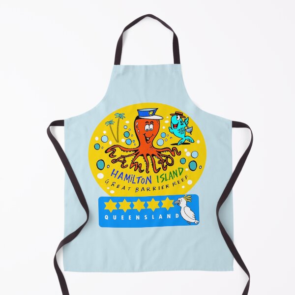 Item preview, Hamilton Island Whitsundays funny octopus cartoon souvenir designed and sold by Al Benge - NZ & Australian Art.