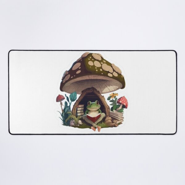Item preview, Cute Frog Mushroom Sticker – Kawaii Cottagecore Frog designed and sold by Shree shyam khatu ji.