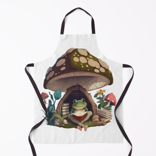 Item preview, Cute Frog Mushroom Sticker – Kawaii Cottagecore Frog designed and sold by Shree shyam khatu ji.