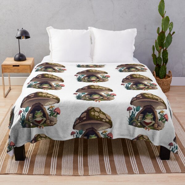 Item preview, Cute Frog Mushroom Sticker – Kawaii Cottagecore Frog designed and sold by Shree shyam khatu ji.