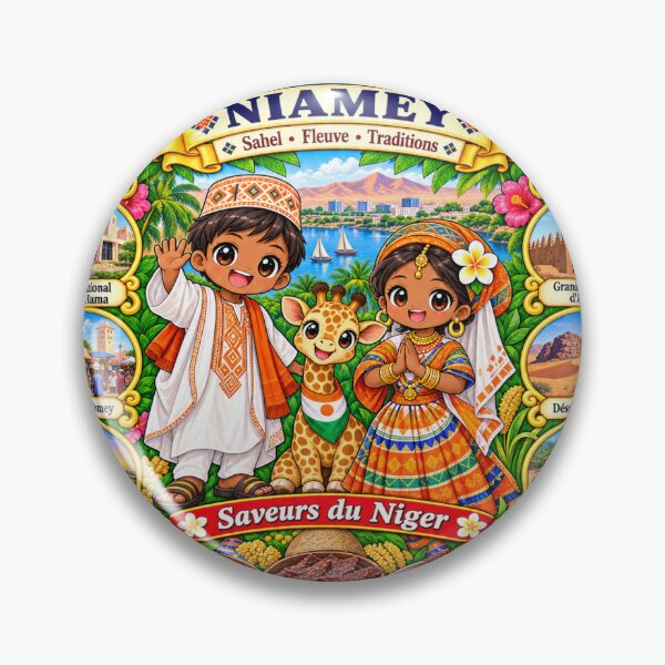 Item preview, Niger Niamey – Kawaii Trip, Sahel, Niger River and Flavors of Niger designed and sold by Cifi64.