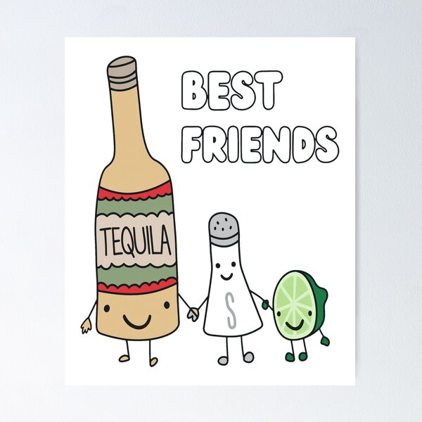 Item preview, Cute Tequila Salt Lime Best Friends Group designed and sold by STEVDSON.