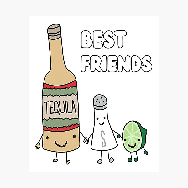 Item preview, Cute Tequila Salt Lime Best Friends Group designed and sold by STEVDSON.