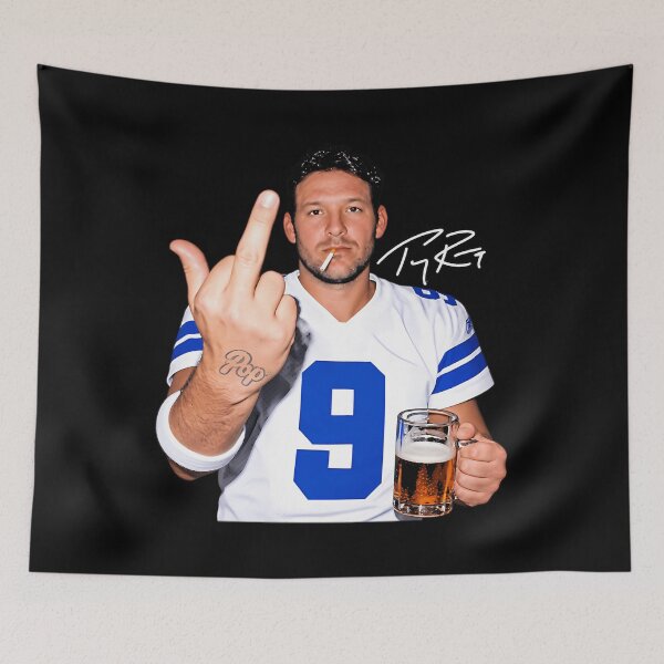 Item preview, Tony Romo Football Legend Middle Finger Signature designed and sold by MichelleDelahay.