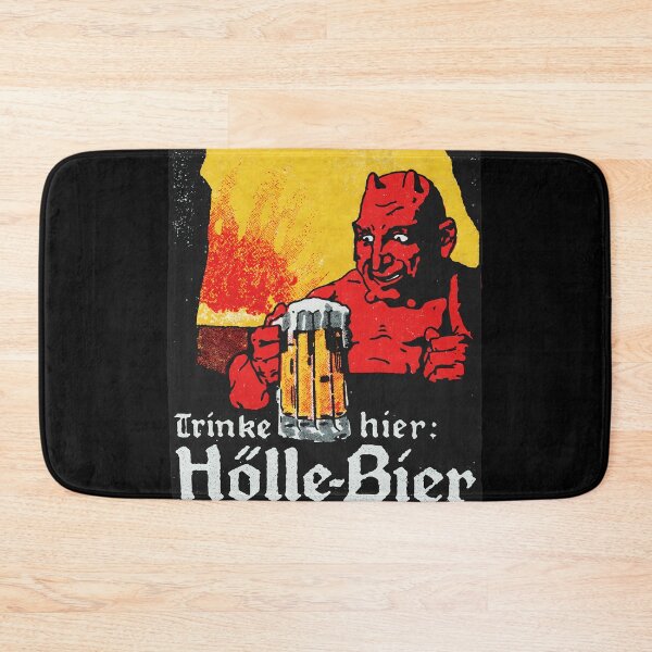 Artikelvorschau, Teufel hält Bier "Hölle-Bier" im Vintage-Stil entworfen und verkauft von STEVDSON.
