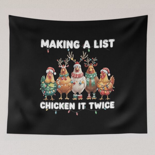 Item preview, Festive Chicken Holiday Lights Pun Design designed and sold by STEVDSON.