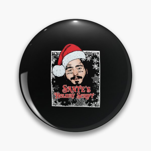 Item preview, Home Malone Post Malone Christmas Hat Snowflakes Art designed and sold by STEVDSON.