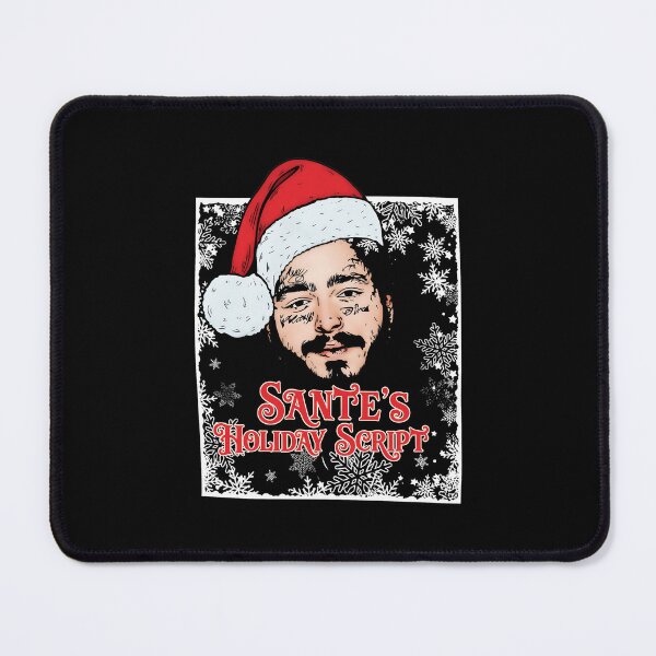 Item preview, Home Malone Post Malone Christmas Hat Snowflakes Art designed and sold by STEVDSON.