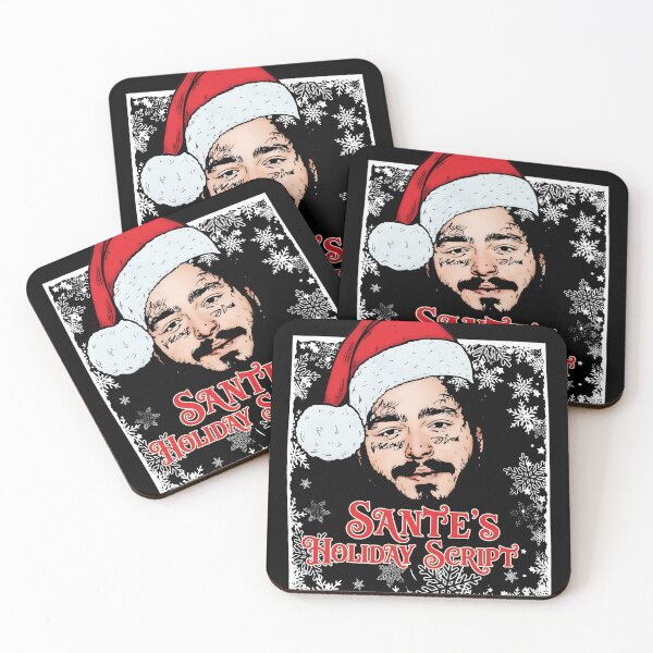 Item preview, Home Malone Post Malone Christmas Hat Snowflakes Art designed and sold by STEVDSON.