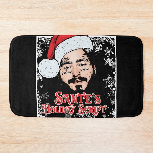 Item preview, Home Malone Post Malone Christmas Hat Snowflakes Art designed and sold by STEVDSON.