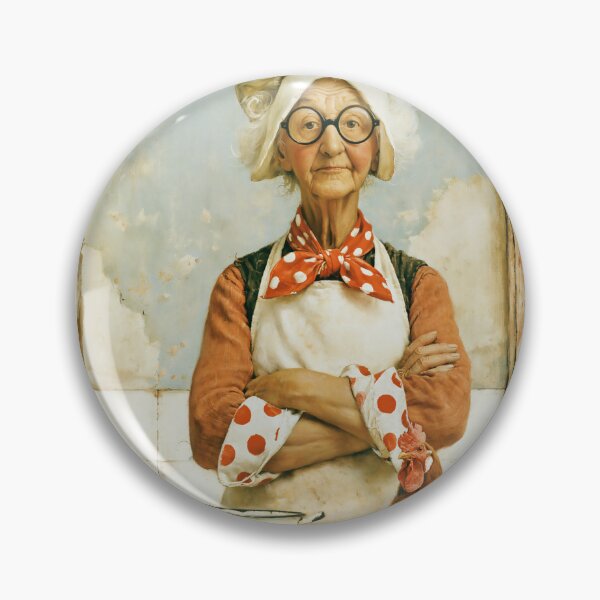 Item preview, Vintage Kitchen Cook with Chicken designed and sold by junkydotcom.