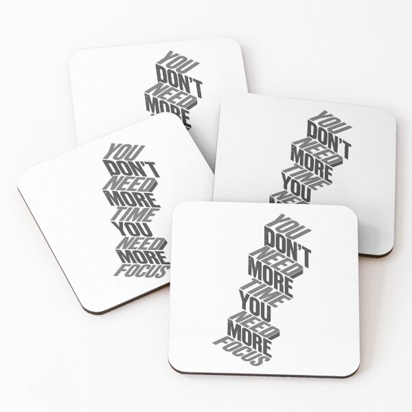 Item preview, You Need More Focus Motivational 3D Isometric Typography Design designed and sold by LunaBeautiful.