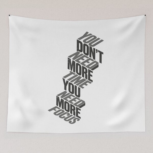 Item preview, You Need More Focus Motivational 3D Isometric Typography Design designed and sold by LunaBeautiful.