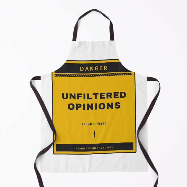 Item preview, Unfiltered Opinions Funny Welder Danger Sign designed and sold by PixelFour.