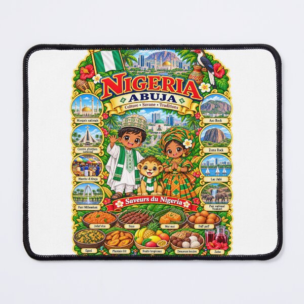 Item preview, Nigeria Abuja – Kawaii Trip, Nigerian Culture and Flavors of Nigeria designed and sold by Cifi64.