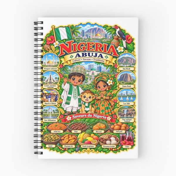 Item preview, Nigeria Abuja – Kawaii Trip, Nigerian Culture and Flavors of Nigeria designed and sold by Cifi64.