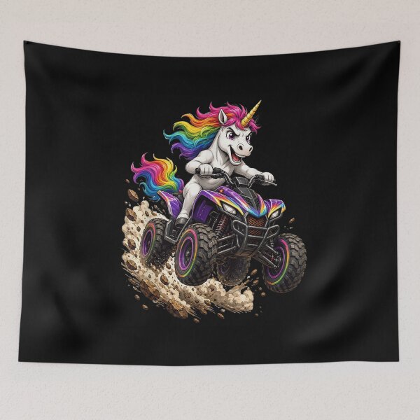 Item preview, Unicorn Riding ATV Rainbow Off Road designed and sold by MurillaJeremy.