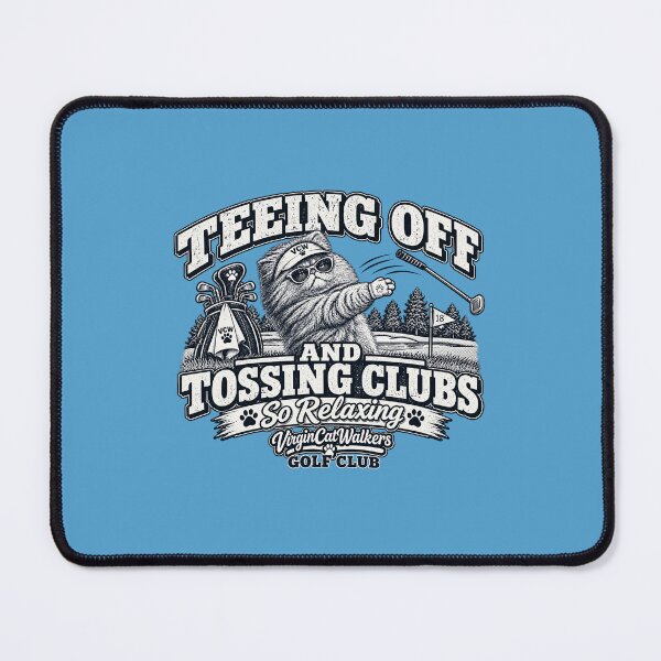 Item preview, Teeing Off & Tossing Clubs - VCW Golf Club designed and sold by Laugh a Lot Folk Art.