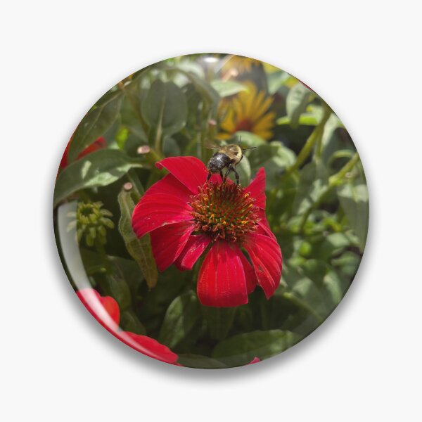Item preview, Bee on a red flower designed and sold by EleniA8.
