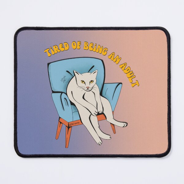 Item preview, Tired of Being an Adult | Grumpy Cat Funny Illustration designed and sold by StudioNunih.