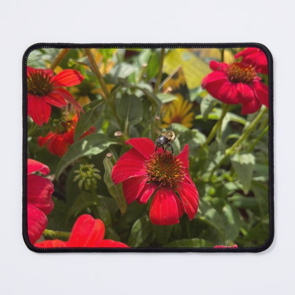 Item preview, Bee on a red flower designed and sold by EleniA8.