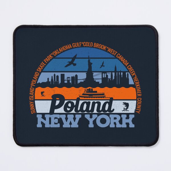 Item preview, Poland New York Sunset Retro Vintage Local Pride Logo designed and sold by CRHPOD20.